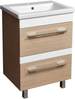 Тумба под раковину Stella Polar Симона 60см зебрано светлый SP-00000169